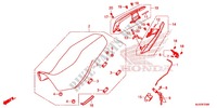 SEAT   PASSENGER GRIP dla Honda CB 500 X ABS BLANC 2016
