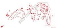 FRONT FENDER (2) dla Honda WAVE DASH 110 R, Electric start, rear brake disk 2014