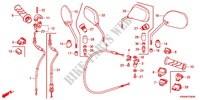 SWITCH    CABLES   LEVERS   GRIPS   MIRRORS dla Honda WAVE DASH 110 R, Electric start, rear brake disk 2014