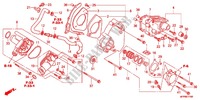 LEFT REAR ENGINE COVER dla Honda CB 1300 SUPER BOL DOR ABS 2012