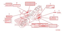 CAUTION LABEL (1) dla Honda CBR 600 RR RED 2013