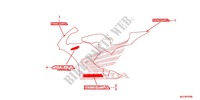 STICKERS (1) dla Honda CBR 600 RR RED 2013