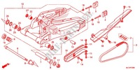 SWINGARM   CHAIN CASE dla Honda CBR 600 RR RED 2013