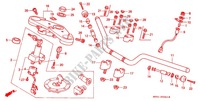 HANDLEBAR   TRIPLE CLAMP   STEERING STEM (F2R/F2S/F2T/F2V/F3T/F3V) dla Honda CB 400 SUPER FOUR  VERSION S J 1997