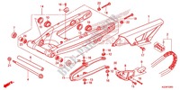 SWINGARM   CHAIN CASE dla Honda CRF 250 L RED 2015