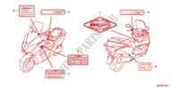 CAUTION LABEL (FJS600A/D9) dla Honda SILVER WING 600 GT 2011