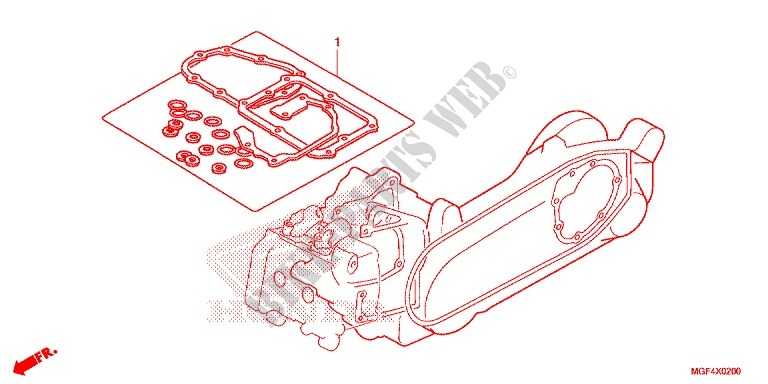 GASKET KIT dla Honda SILVER WING 600 ABS 2013