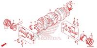 CRANKSHAFT dla Honda F6B 1800 BAGGER AC 2014