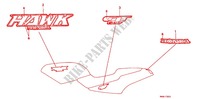 STICKERS dla Honda NT 650 HAWK GT 1991