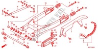 SWINGARM   CHAIN CASE dla Honda VT 400 S J 2012
