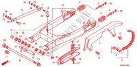 SWINGARM   CHAIN CASE dla Honda VT 750 S, HEAVY GRAY 2011