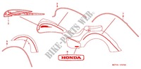 EMBLEM/STRIPE  dla Honda VTX 1800 S1 Silver crankcase 2005