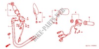 HANDLE SWITCH   CABLE   GRIP dla Honda VTX 1800 S1 Silver crankcase 2005