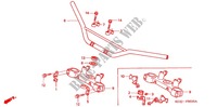 HANDLEBAR   TRIPLE CLAMP   STEERING STEM (XR250Y/XR2503Y/3) dla Honda XR 250 BAJA 2003