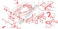 SWINGARM   CHAIN CASE dla Honda XR 250 BAJA 2000