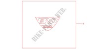EPSO STICKER FIREBLADE WS dla Honda CBR 1000 RR FIREBLADE TRICOLORE 2011