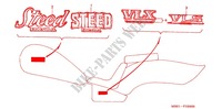 STICKERS dla Honda STEED 400 VLX 1998