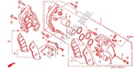 FRONT BRAKE CALIPER (CB750F2N/T/1 CB750F4/5) dla Honda CB 750 RED 1996