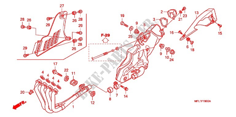 EXHAUST MUFFLER (2) dla Honda CBR 1000 RR HURRICANE ABS 2011