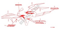 STICKERS (1) dla Honda CBR 1000 RR HURRICANE ABS 2011