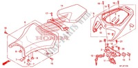 SINGLE SEAT (2) dla Honda CBR 1000 RR HURRICANE ABS RED 2011