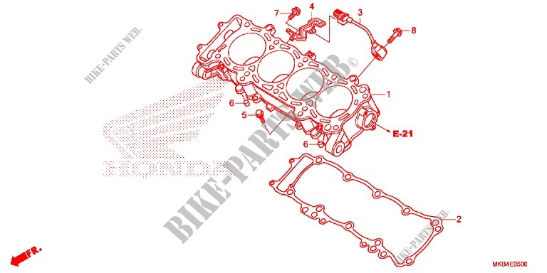 CYLINDER dla Honda CBR 1000 RR CABS 2015
