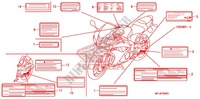 CAUTION LABEL (1) dla Honda CBR 600 RR ABS 2009
