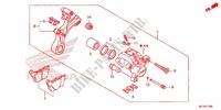 REAR BRAKE CALIPER dla Honda CBR 600 RR RED 2012