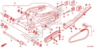 SWINGARM   CHAIN CASE dla Honda CBR 600 RR RED 2012