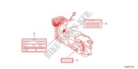 CAUTION LABEL (1) dla Honda BENLY 50 YUSEI 2012