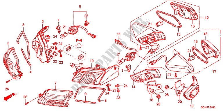 INDICATOR (2) dla Honda SUPER CUB 50 2013