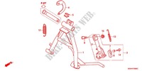MAIN STAND   BRAKE PEDAL dla Honda SUPER CUB 50 -XJ- 2012