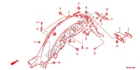 REAR FENDER dla Honda SUPER CUB 50 -XJ- 2012