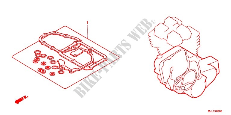 GASKET KIT dla Honda NC 750 S Dual Clutch Transmission, E pakage 2014