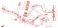 STEERING STEM dla Honda RUNE 1800 VALKYRIE painted wheels pullback handlebar 2004