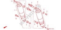 REAR SHOCK ABSORBER (2) dla Honda VT 1100 SHADOW C2 ACE white ribbon tire 1997