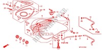 FUEL TANK dla Honda VT 1300 STATELINE ABS RED 2010