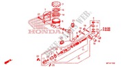 REAR BRAKE MASTER CYLINDER dla Honda VT 1300 STATELINE ABS RED 2010