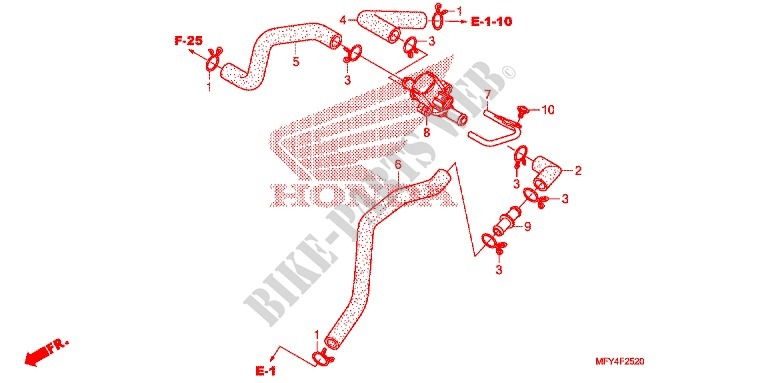 AIR INJECTION CONTROL VALVE dla Honda VT 1300 SABRE BLUE 2011