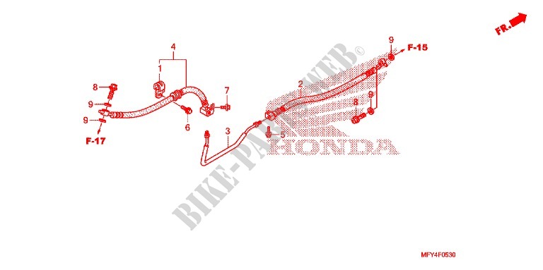 BRAKE LINES dla Honda VT 1300 INTERSTATE 2011