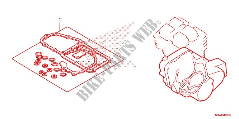 GASKET KIT dla Honda NC 750 S ABS 2017