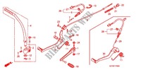 KICK STARTER ARM   BRAKE PEDAL   GEAR LEVER dla Honda APE 100 DELUXE Front brake disk 2014