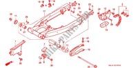 SWINGARM   CHAIN CASE dla Honda XR 600 R 2000