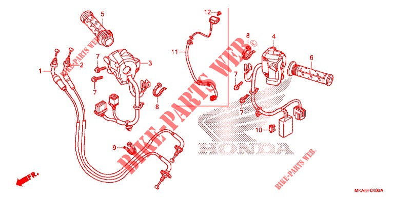 LEVER   SWITCH   CABLE (1) dla Honda NC 750 INTEGRA 2018