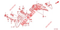 REAR FENDER (NSC50/MPD/WH) dla Honda VISION 50 2012
