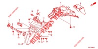 REAR FENDER (NSC50/MPD/WH) dla Honda VISION 50 2012