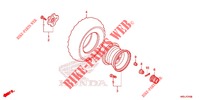 REAR WHEEL dla Honda FOURTRAX 420 RANCHER 4X4 EPS Manual Shift 2020