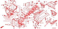 REAR FENDER dla Honda FOURTRAX 520 FOREMAN 4X4 EPS 2020
