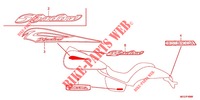 STICKERS (VT750C2B/C2S) dla Honda SHADOW VT 750 SPIRIT S 2011